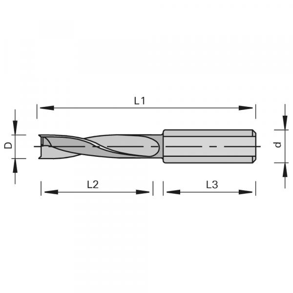 Stehle 185774  2042 Hochleistungs-Dübelbohrer Zeichnung